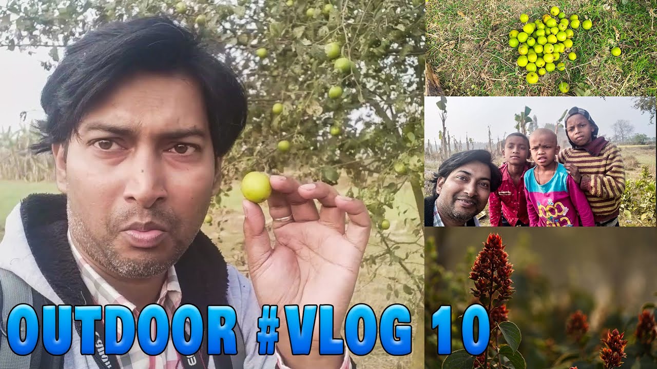 My First Vlog 2023♥ | Outdoor Adventure | Eat Fruit in the Garden | Hindi