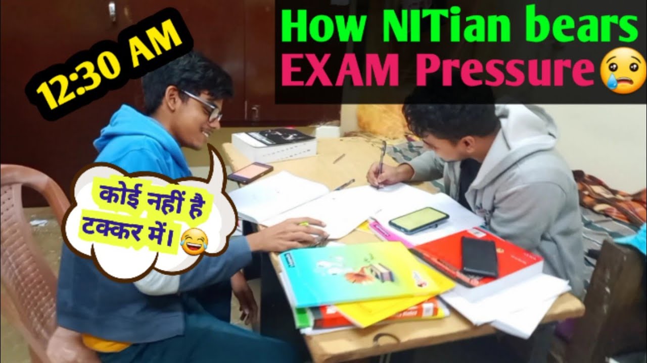 Exam Pressure in NIT Silchar at 12:30 AM Night 😂😂😂🔥
