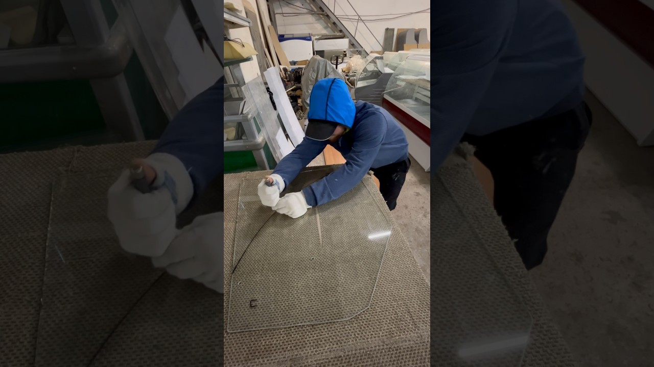 Резка стекла 6 мм Cutting glass 6 mm #glass #резкастекла #стекло #стеклорез