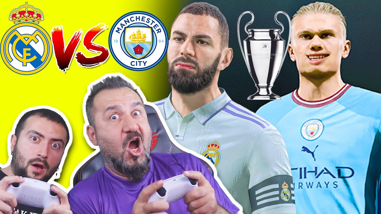 BENZEMA vs HAALAND! (Real Madrid-Manchester City) Şampiyonlar Ligi Yarı Final Maçı FİFA 23