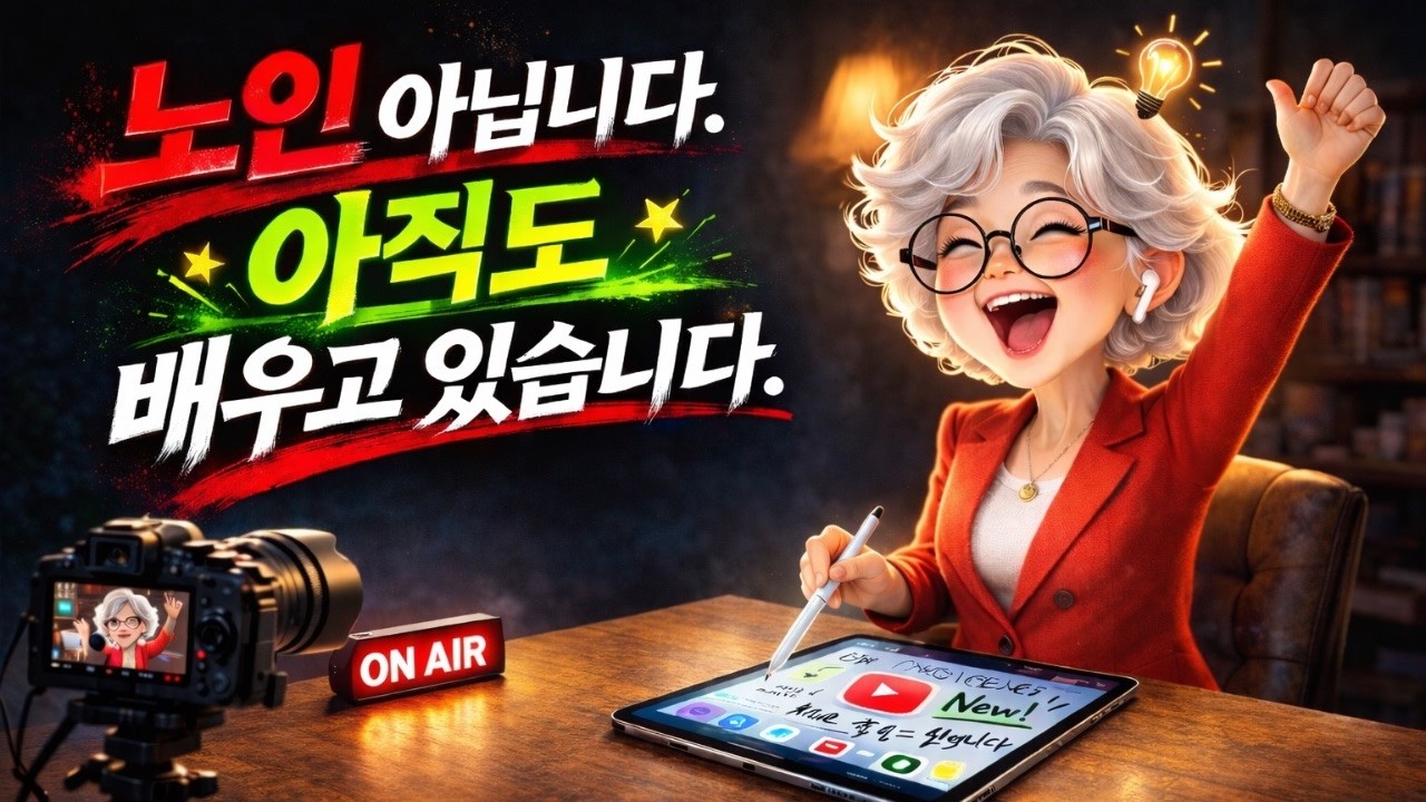 노인 아닙니다. 쉬는 세대 아닙니다. 다시 배우는 세대입니다