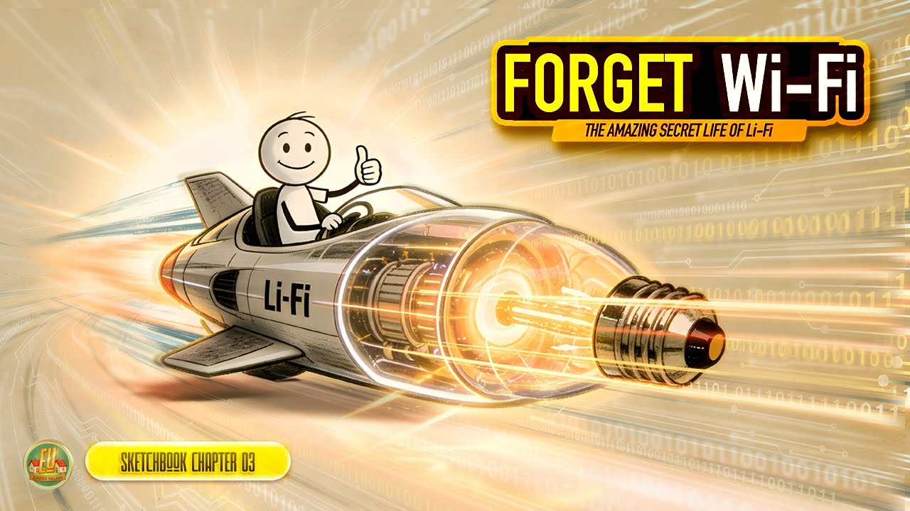 FORGET WI-FI! How Light Beams Can Download Movies (Leo's Tech Sketchbook Chap. 03) Eureka Village