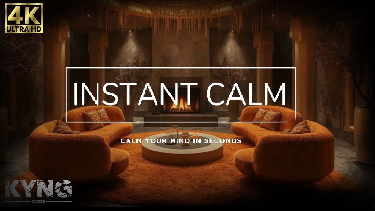 🔥Fireplace, LOfi, Peaceful Ambience, Thunderstorm, Atmosphere Deep Relaxation. HQ Lofi,