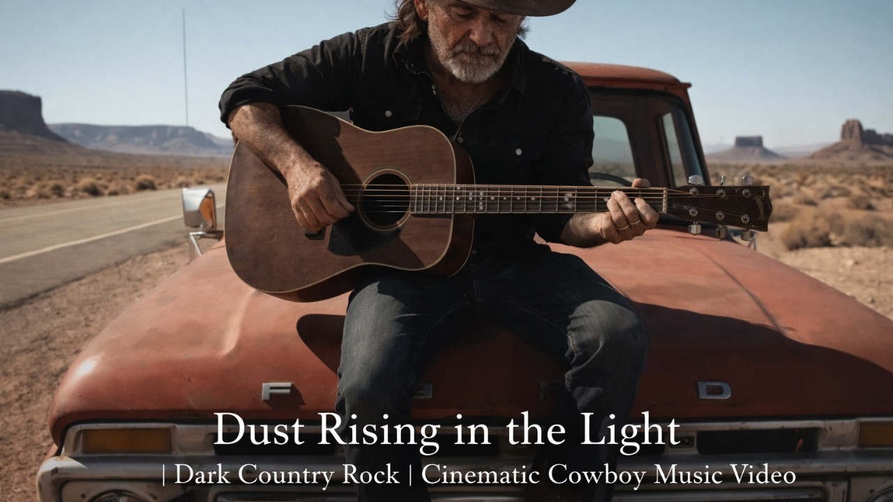 Dust Rising in the Light | Dark Country Rock | Cinematic Cowboy Music Video
