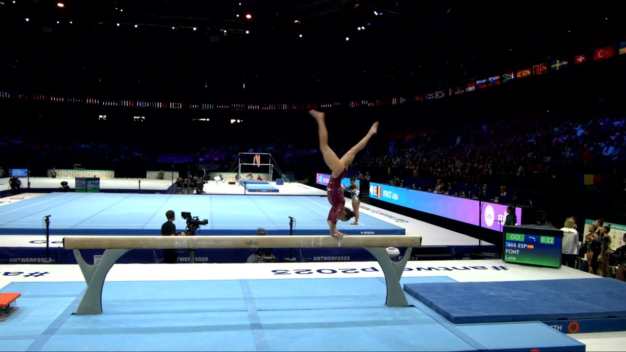 FONT Laia (ESP)_2023 Artistic Worlds, Antwerp (BEL)_Qualifications_Balance Beam