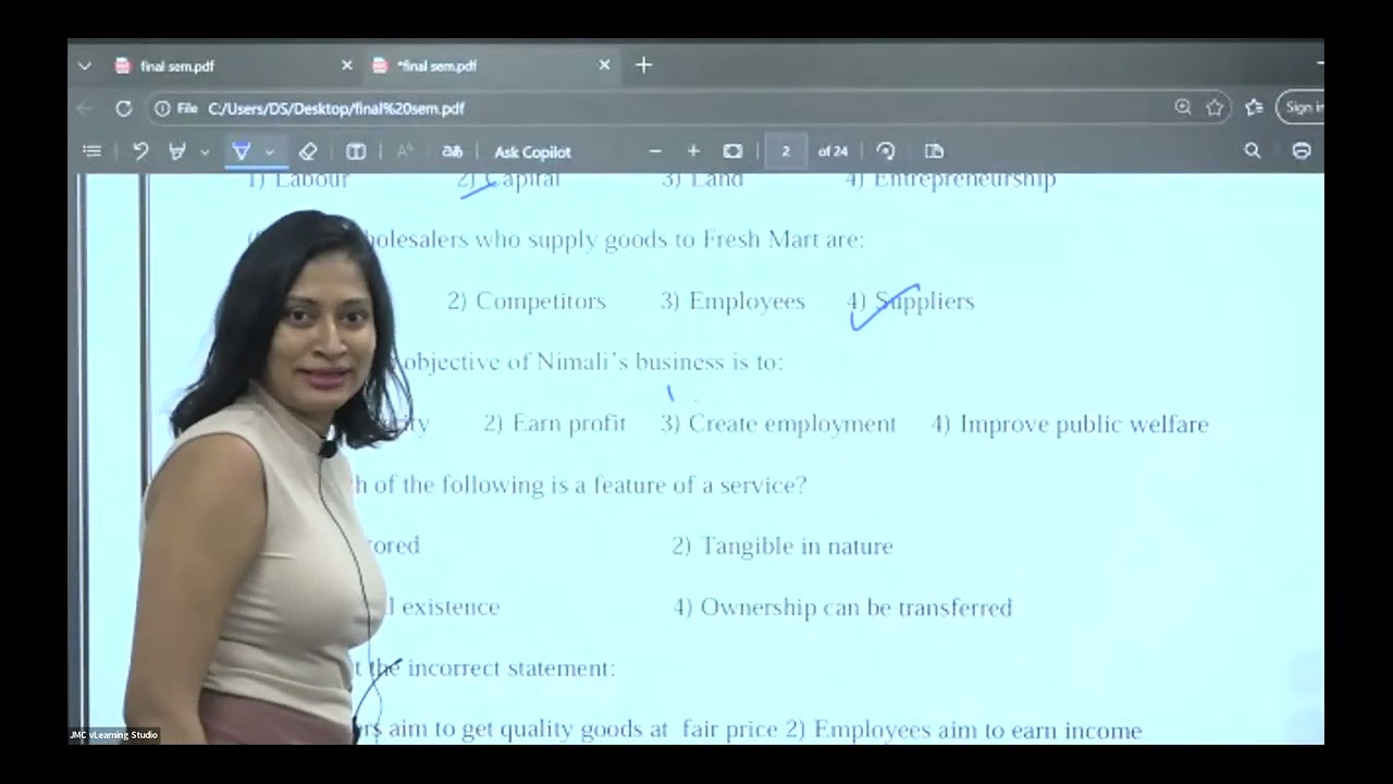 COMMERCE | 2025 O/L Examination | Seminar Serious | JMC College