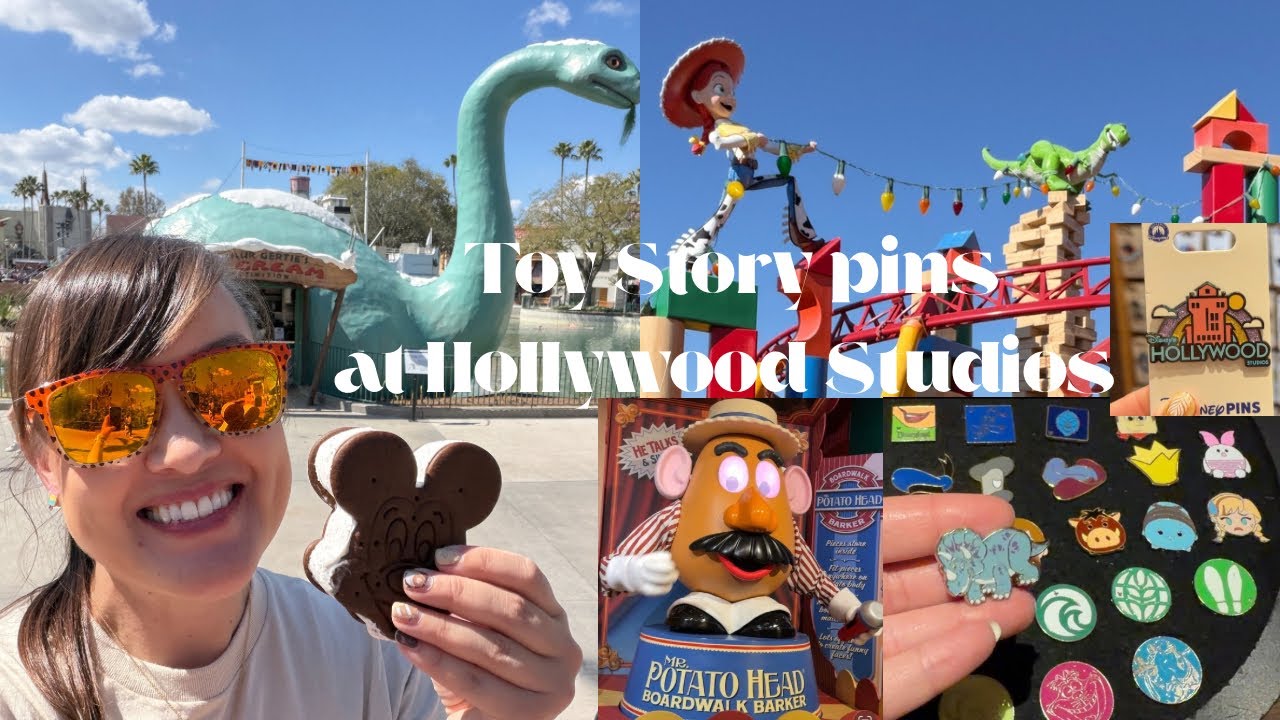 Trading for Toy Story Pins at Hollywood Studios in Disney World 