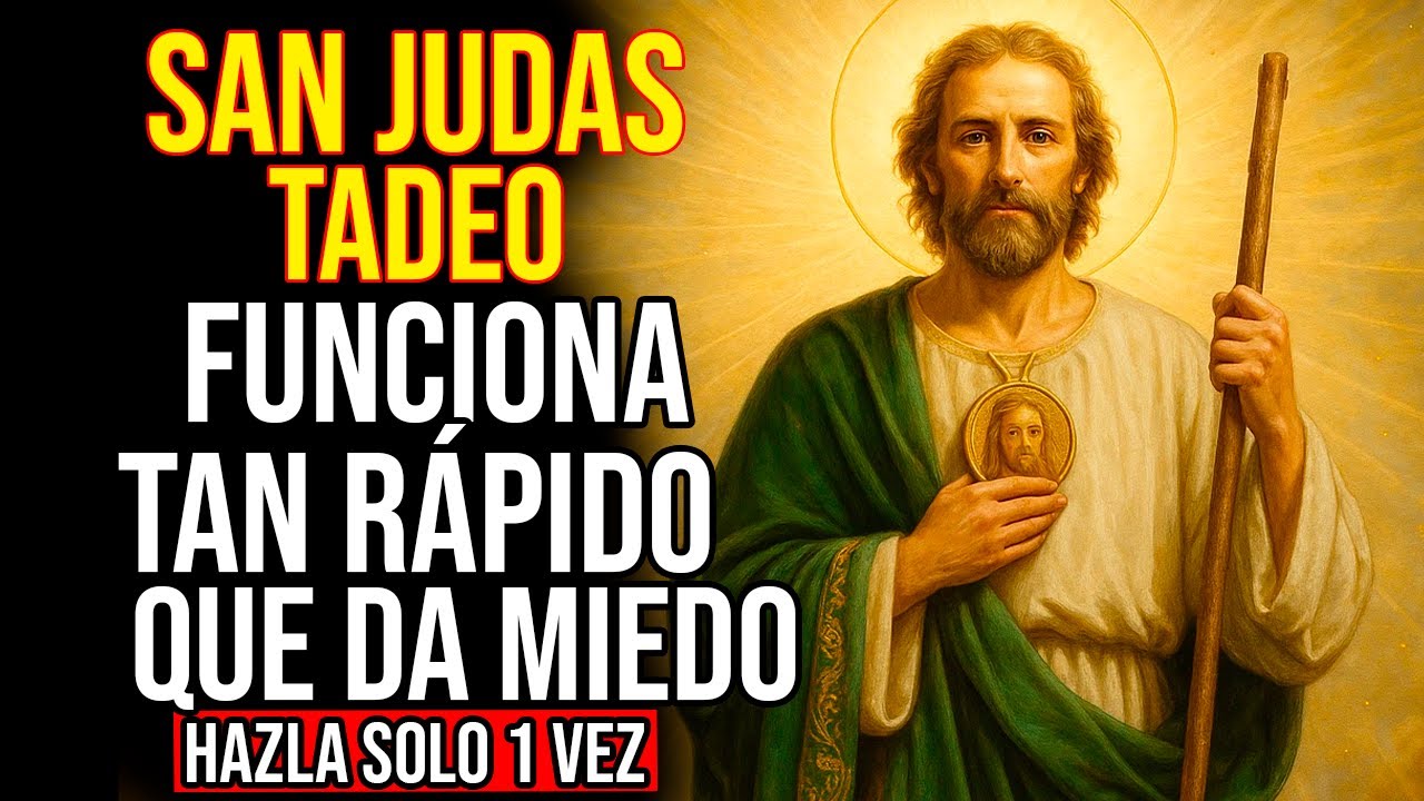 ORACIÓN A SAN JUDAS TADEO🙏  HOY RECIBE TU MILAGRO URGENTE- MUY MILAGROSA EFICAZ