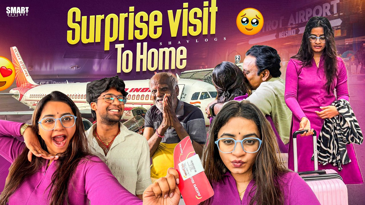 🥹sudden visit🏡| amma nana shocked😳 ??|emotional vlog🥹|hostel to home ✨family reactions💗✨