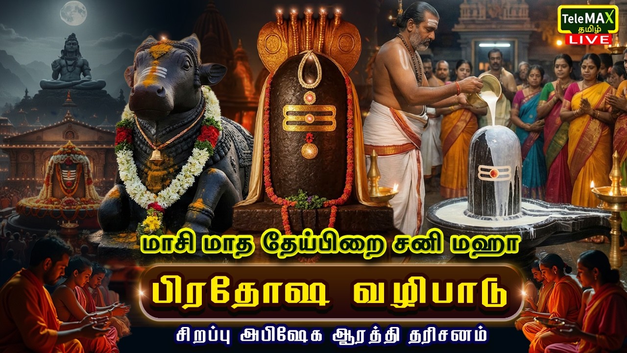 🔴LIVE:  சனி மஹா பிரதோஷ வழிபாடு | மாசி மாத தேய்பிறை சனி மஹா பிரதோஷம் பல்வேறு  கோவில்களிலிருந்து நேரலை