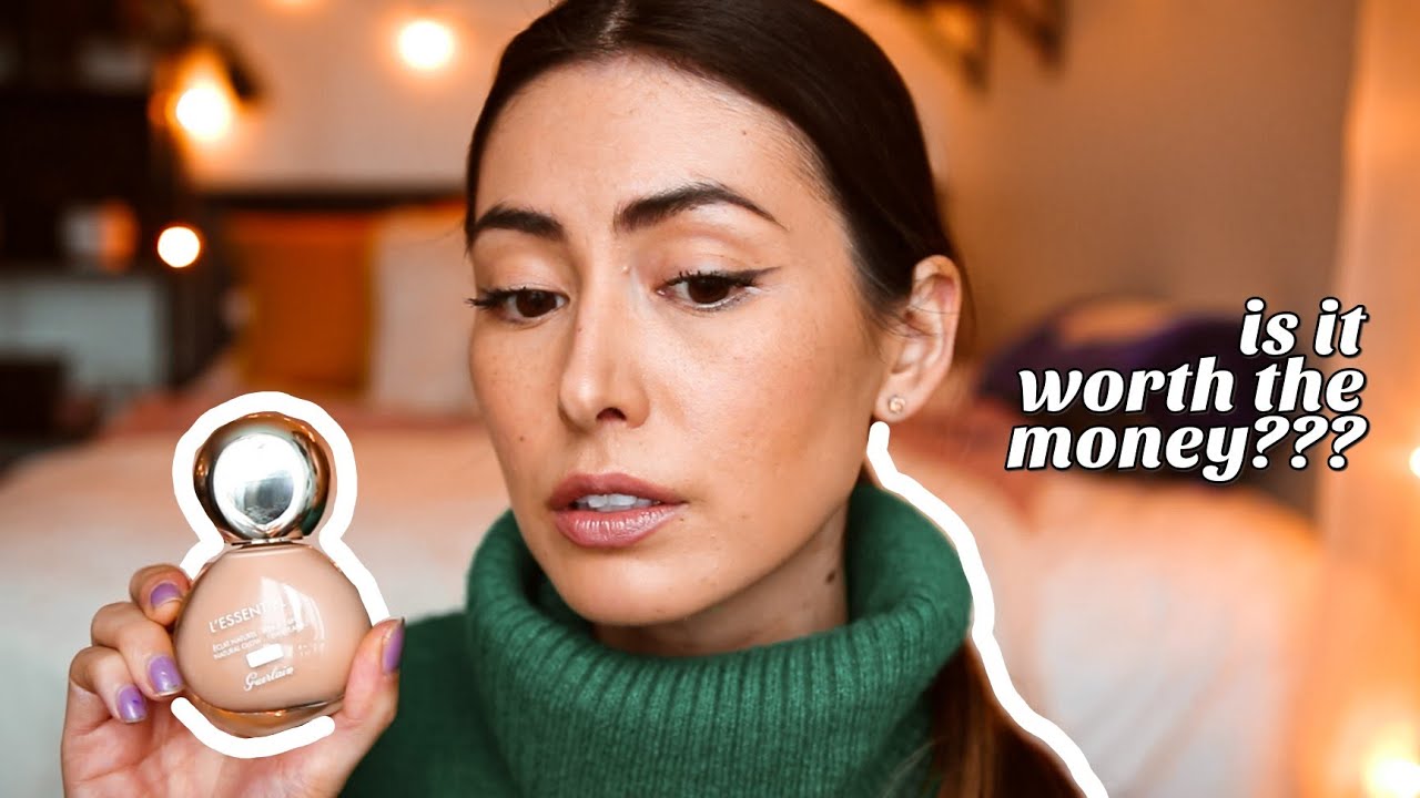 TRYING THE GUERLAIN L'ESSENTIEL FOUNDATION (Review & Wear Test) | FOUNDATION FEBRUARY