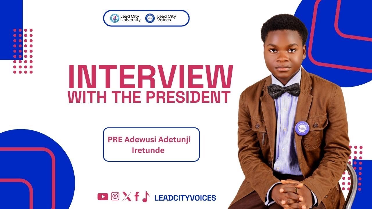 Interview session with the lead President of lead City voices