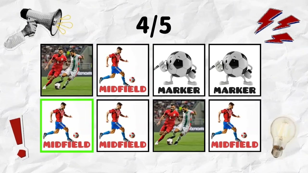 SAY THE WORD ON BEAT. LEVEL 1-3(Football)