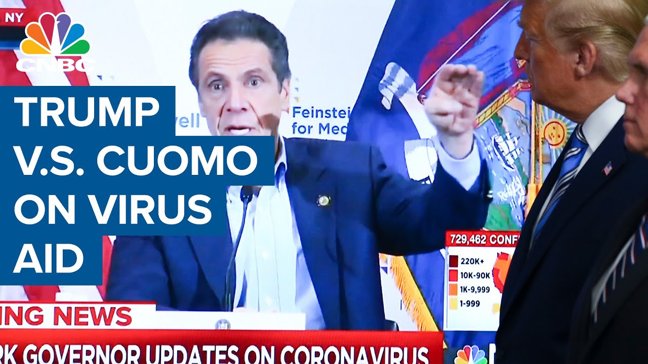 Pres. Donald Trump, NY Governor Andrew Cuomo spar over federal coronavirus aid