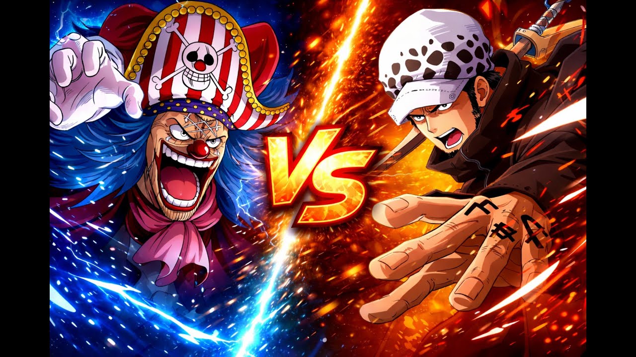 TRAFALGAR LAW 🔴 VS  BUGGY 🔵 -torneo cthulhu-