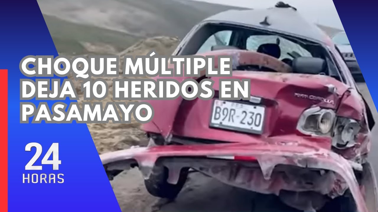 Pasamayo: al menos 14 veh&iacute;culos chocan en cadena debido a la densa neblina