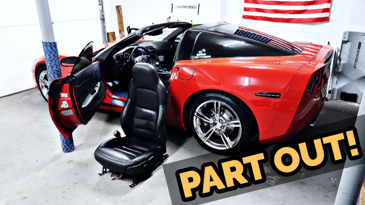 Let's pull the C6 Corvette apart .... removing Seat belts and OeM Seats!