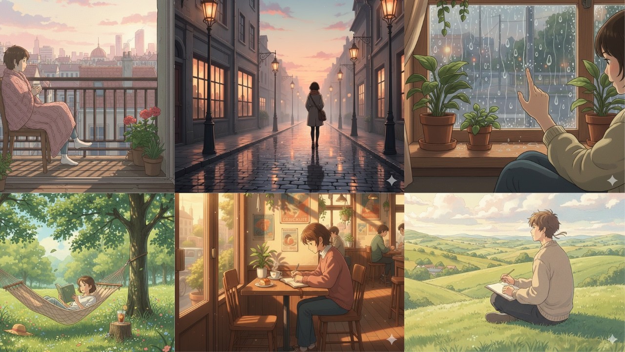 Stress Relief, Meditation, Sleep & Study Music with Soothing Ghibli Visuals