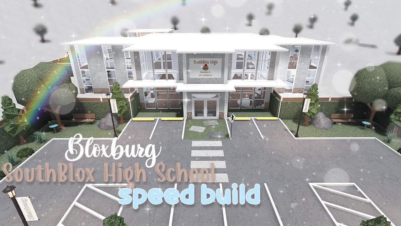 ||BLOXBURG MODERN HIGHSCHOOL SPEED BUILD+TOUR|| {SimplyKenn}