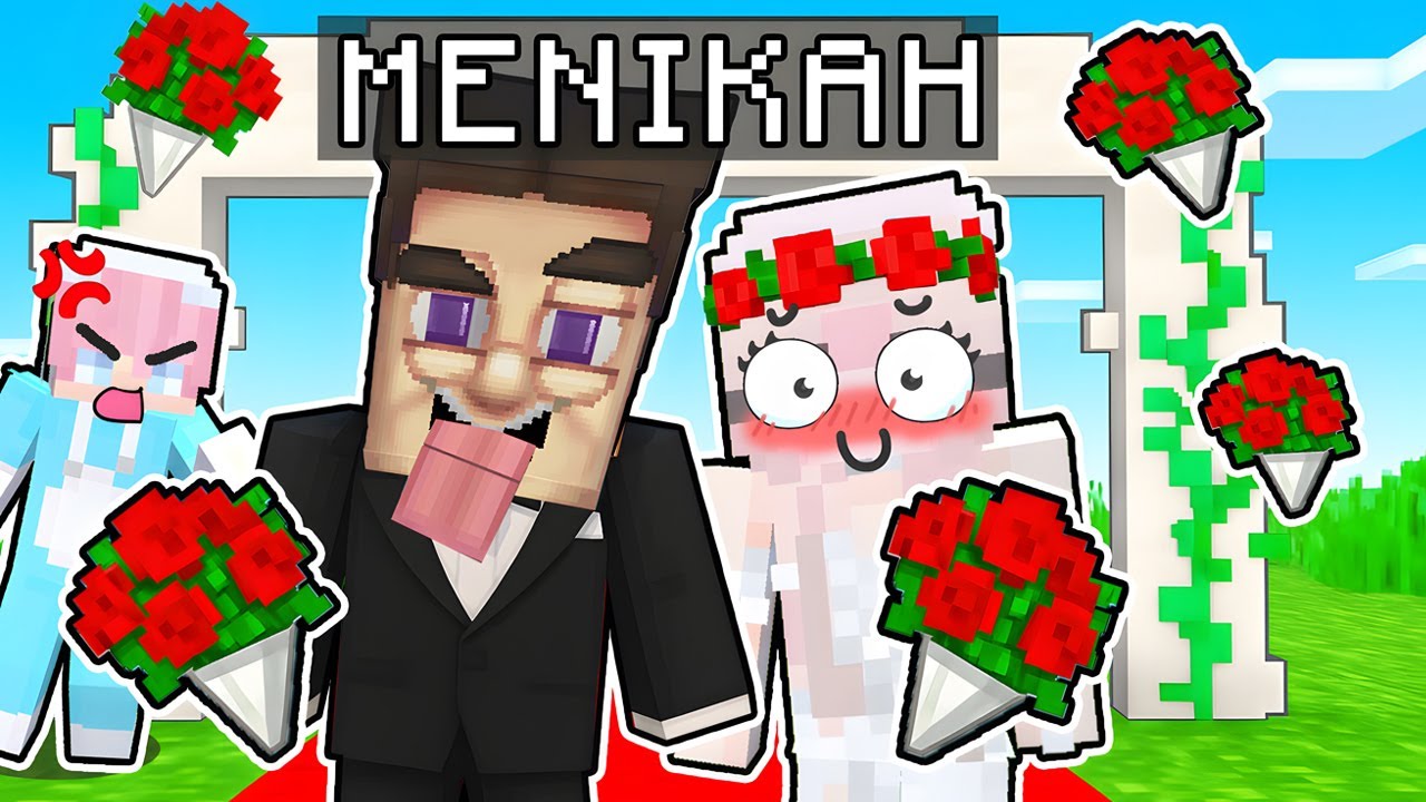 ATUN CEMBURU PARAH!!! MOMON DINIKAHI ORANG TAK TERDUGA di MINECRAFT?! 💍😱 feat @BANGJBLOX
