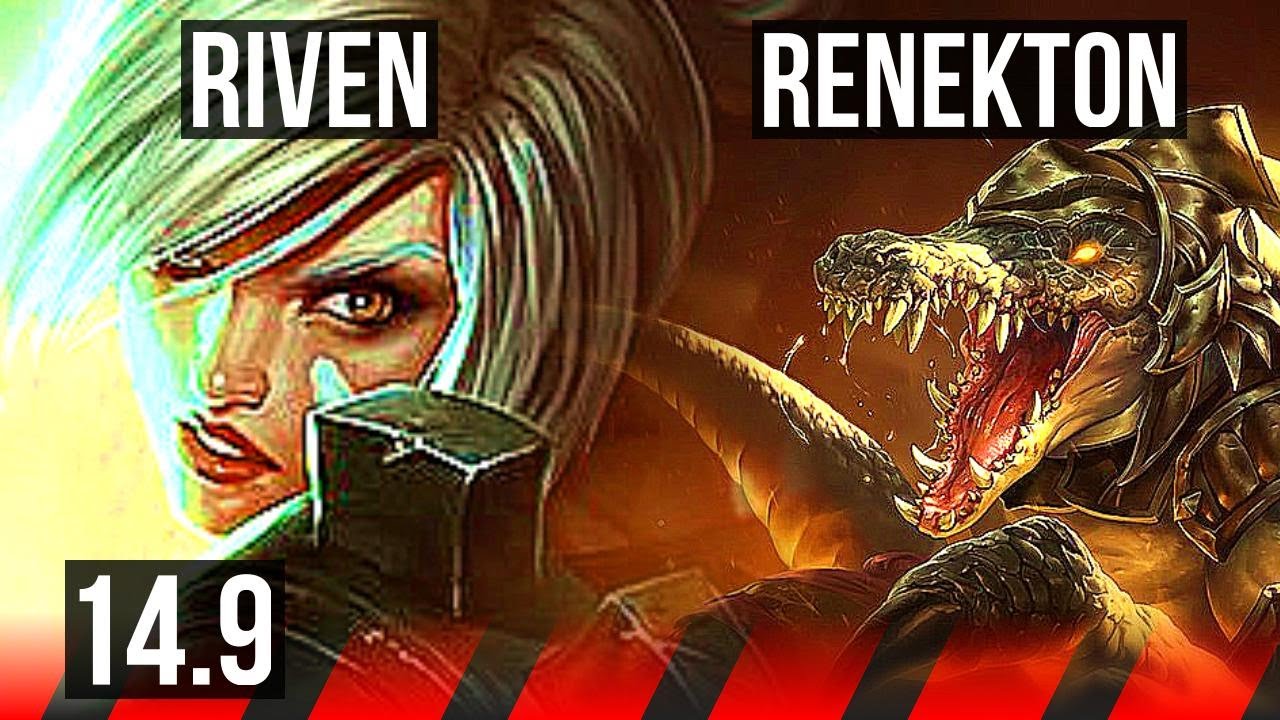 RIVEN vs RENEKTON (TOP) | 8 solo kills, 11/1/0, Legendary, 500+ games | EUW Master | 14.9