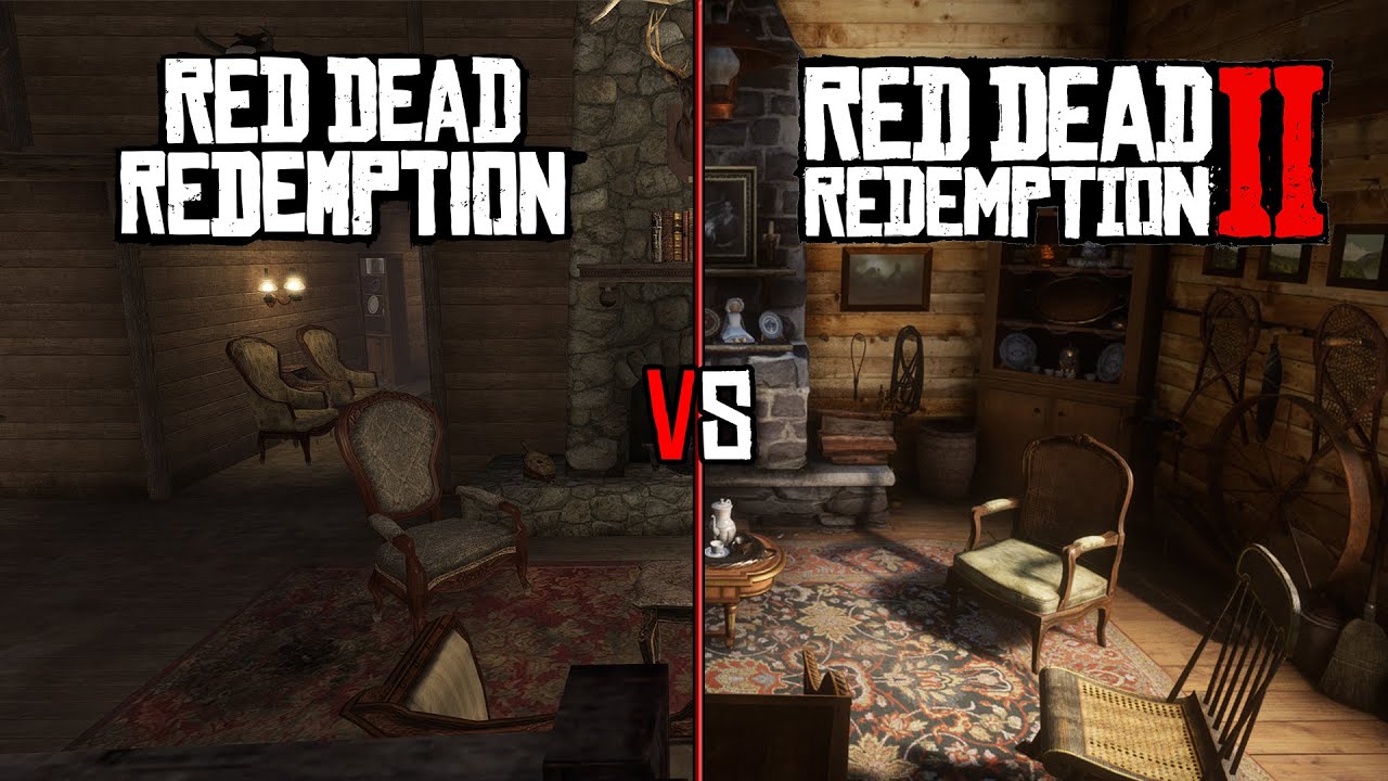 I Compared RDR 1's Interior Designs With RDR2!