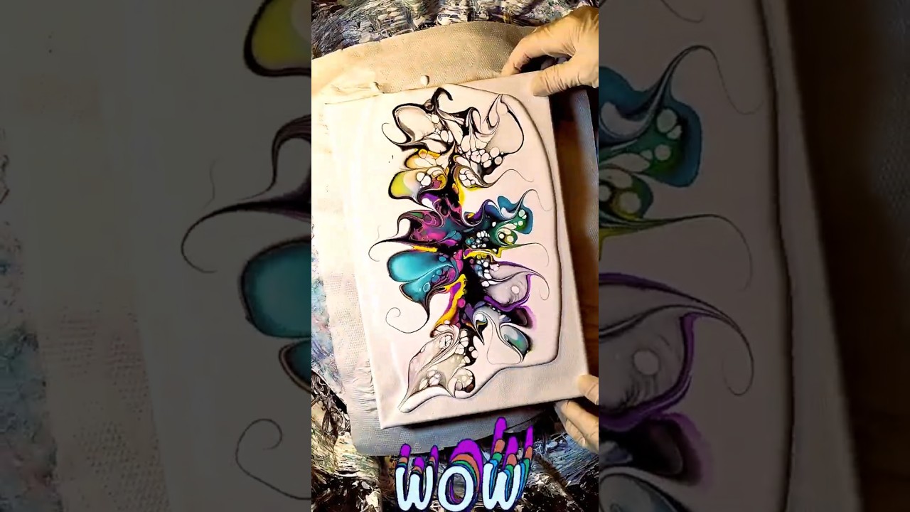 🌸🪻💙Transform Your Fluid Art with This Vibrant Colour Burst HACK!