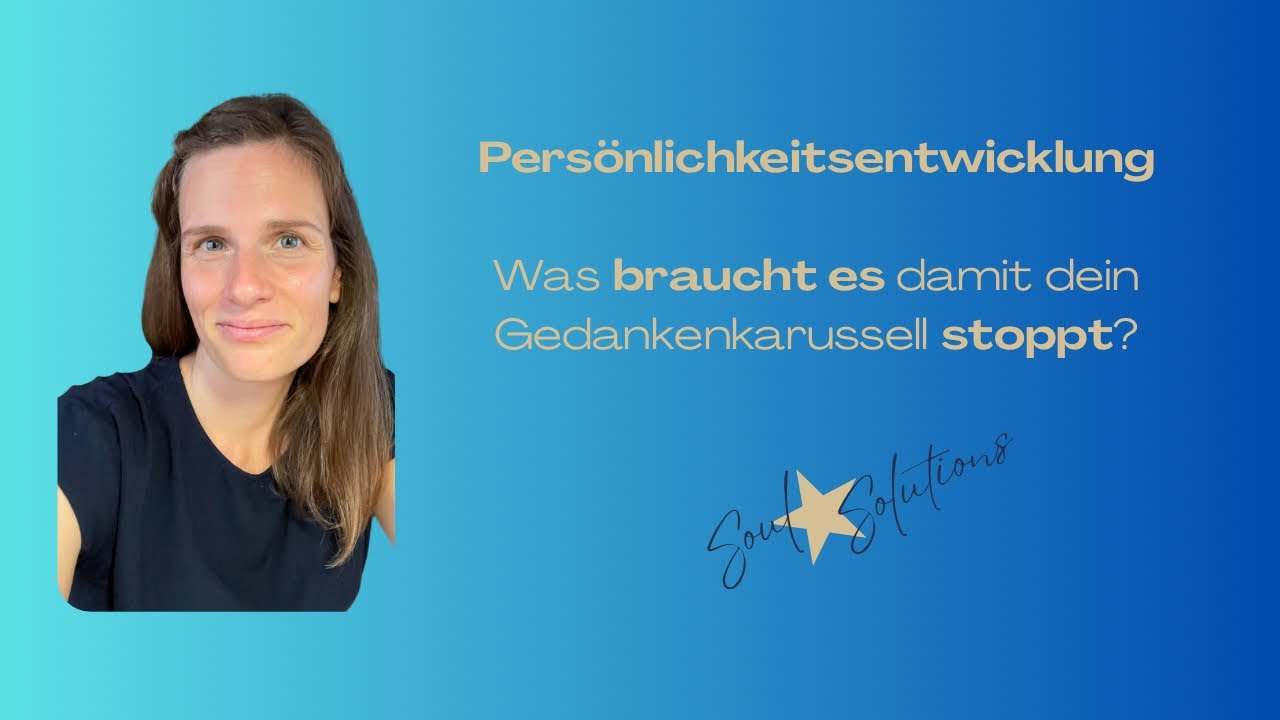 Deine Gedanken kreisen und du weißt nicht wie du sie stoppen kannst ?