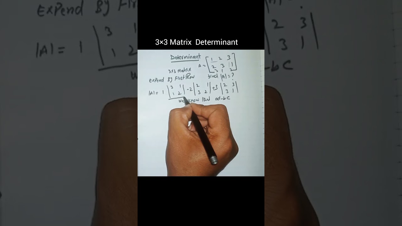 3×3 Matrix  Determinent  easy method solution 