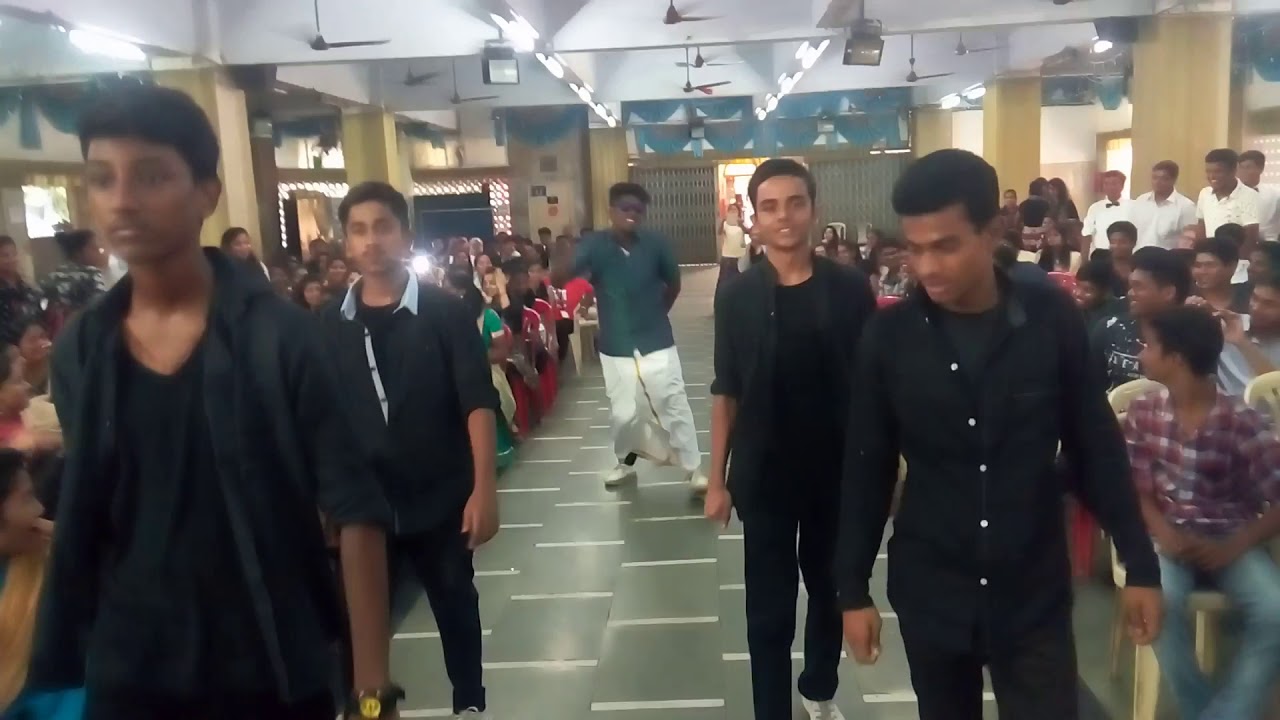 Mass entry in college @ St Mary's jr college, kalina