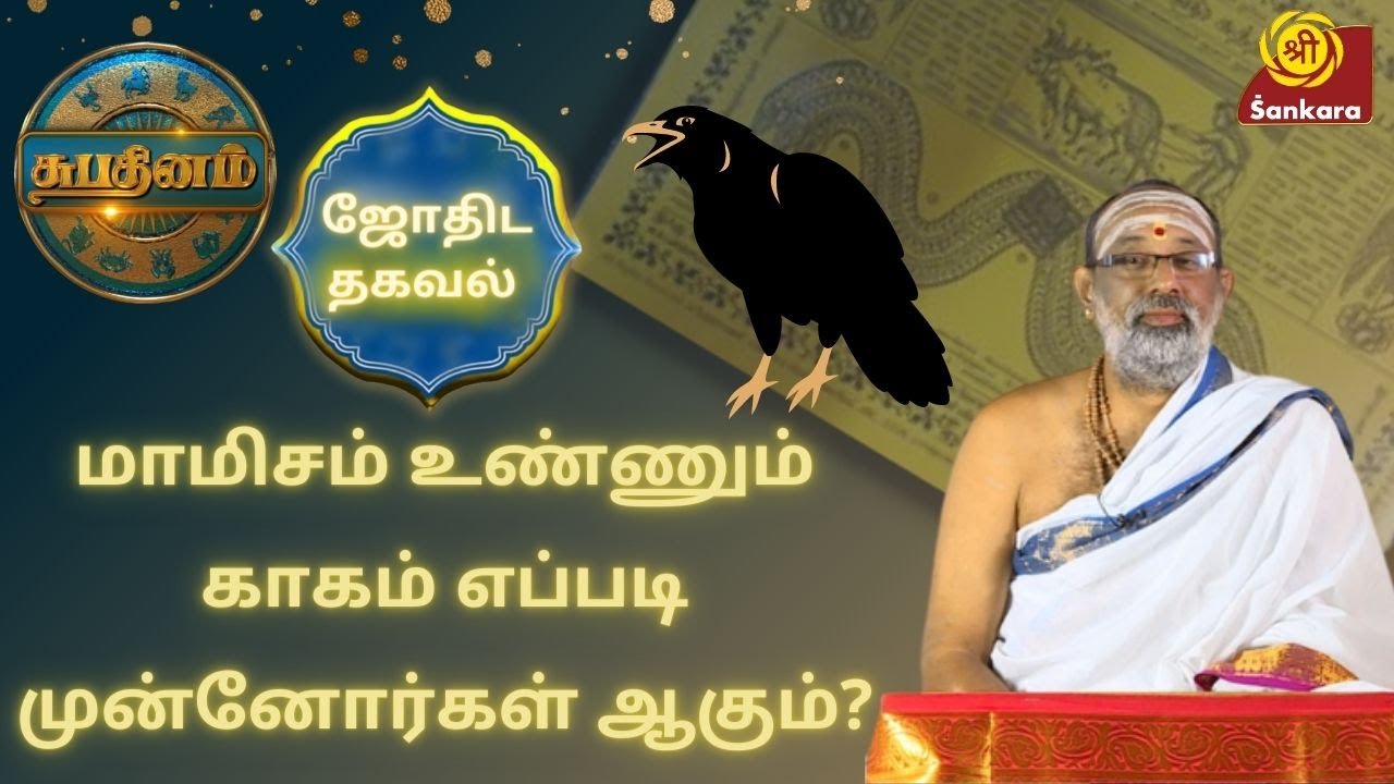 மாமிசம் உண்ணும் காகம் எப்படி முன்னோர்கள் ஆகும்? | Shubhadinam | Jothida Thagaval | Hariprasad Sharma
