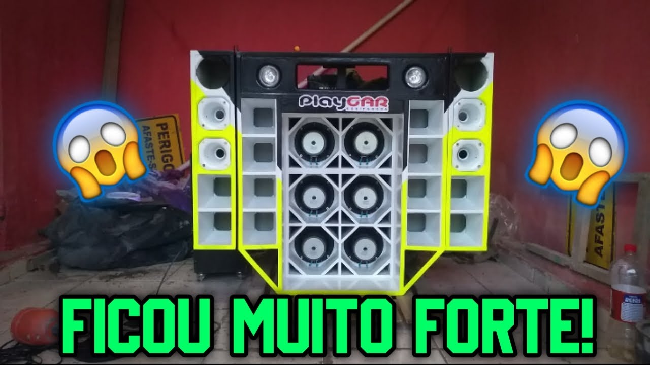 instalação e teste dos 6 GRAVES do meu mini paredão