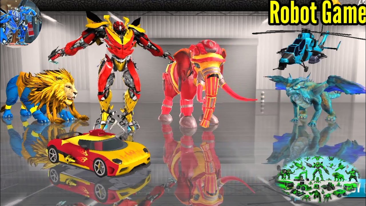 Multi Animals Robot Car Dragon Transform Game - Android GamePaly | Animal Robot Game Showdown