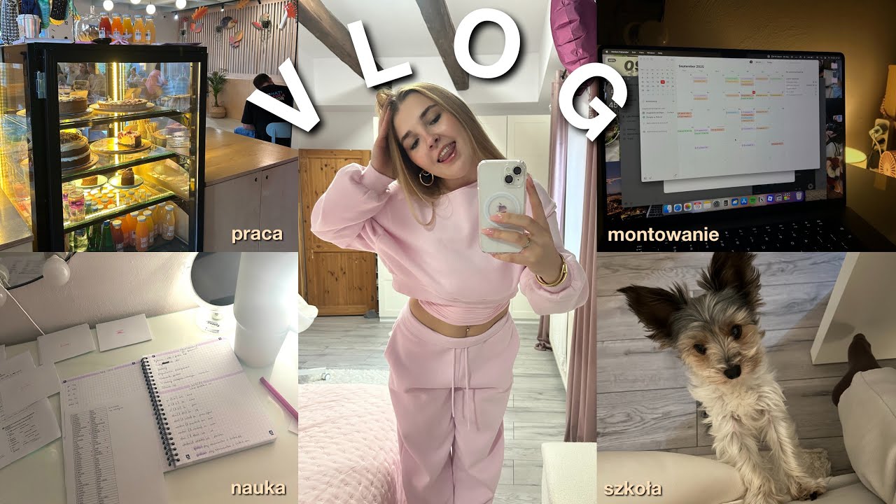 VLOG 🍂 🍄‍🟫 początek jesieni, szkoła, nauka, montowanie, praca
