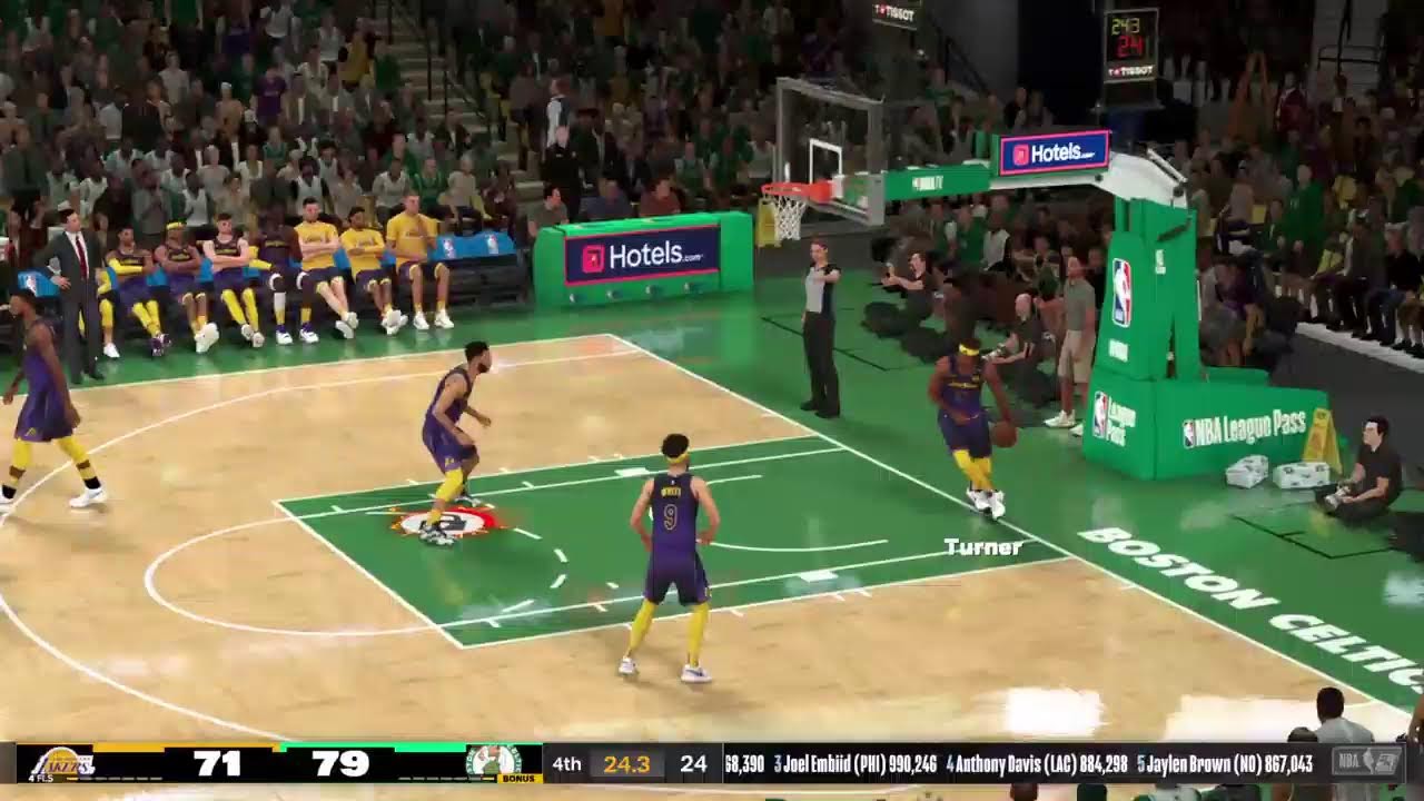 BOS Celtics vs LA Lakers /#JBLS10 #NBA2K Gm40