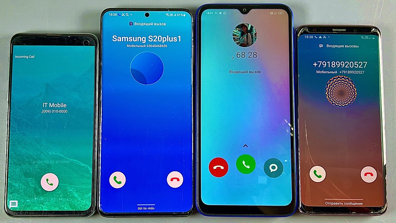 Incoming call & alarm clock & Samsung Galaxy A01 + A7 + A32 & Realme C21-Y