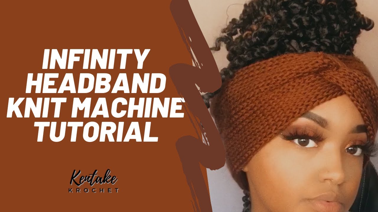 Infinity Headband Knit Machine Tutorial 🤎✨| Loops and Threads