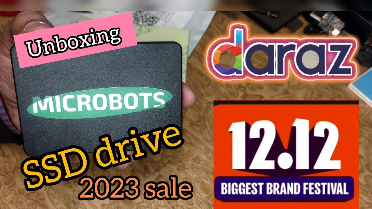 ssd hard disk review unboxing | daraz 12 12 sale 2023