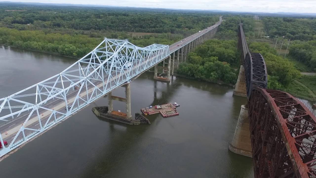 Castleton-on-the-Hudson and Alfred E. Smith Bridges: A Drone Tour