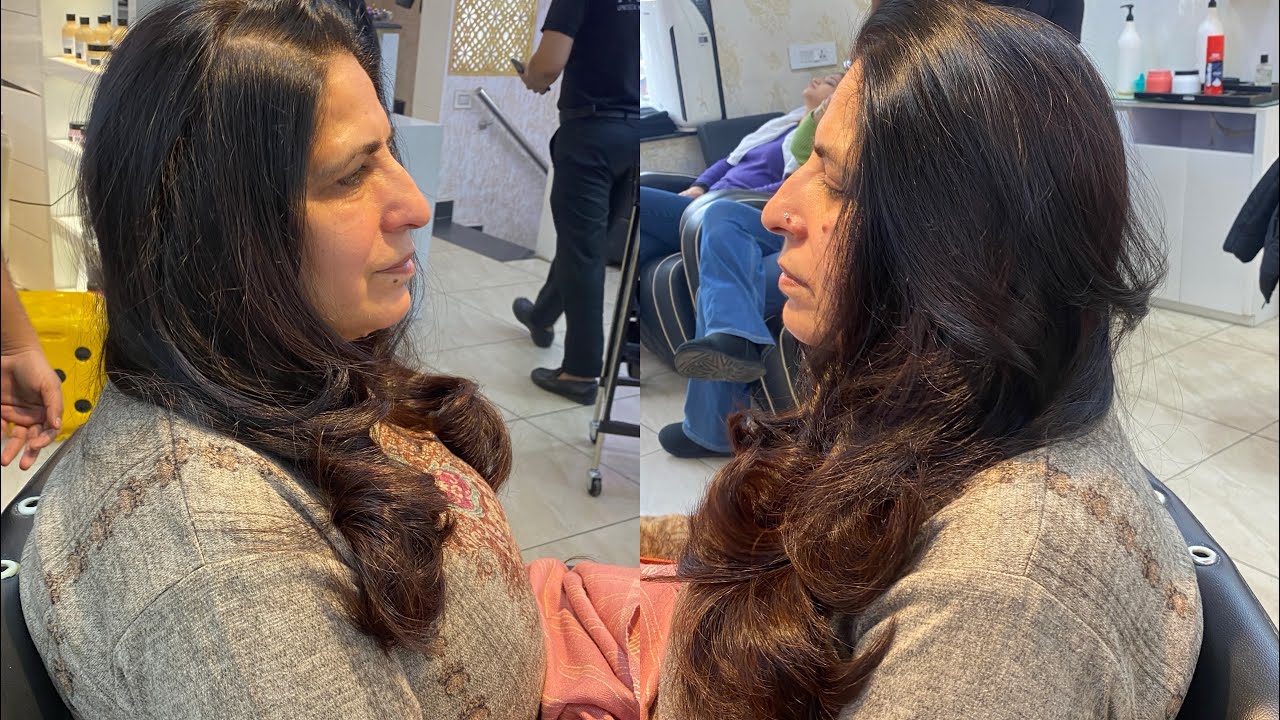 Long Feather cut With Layers haircut 