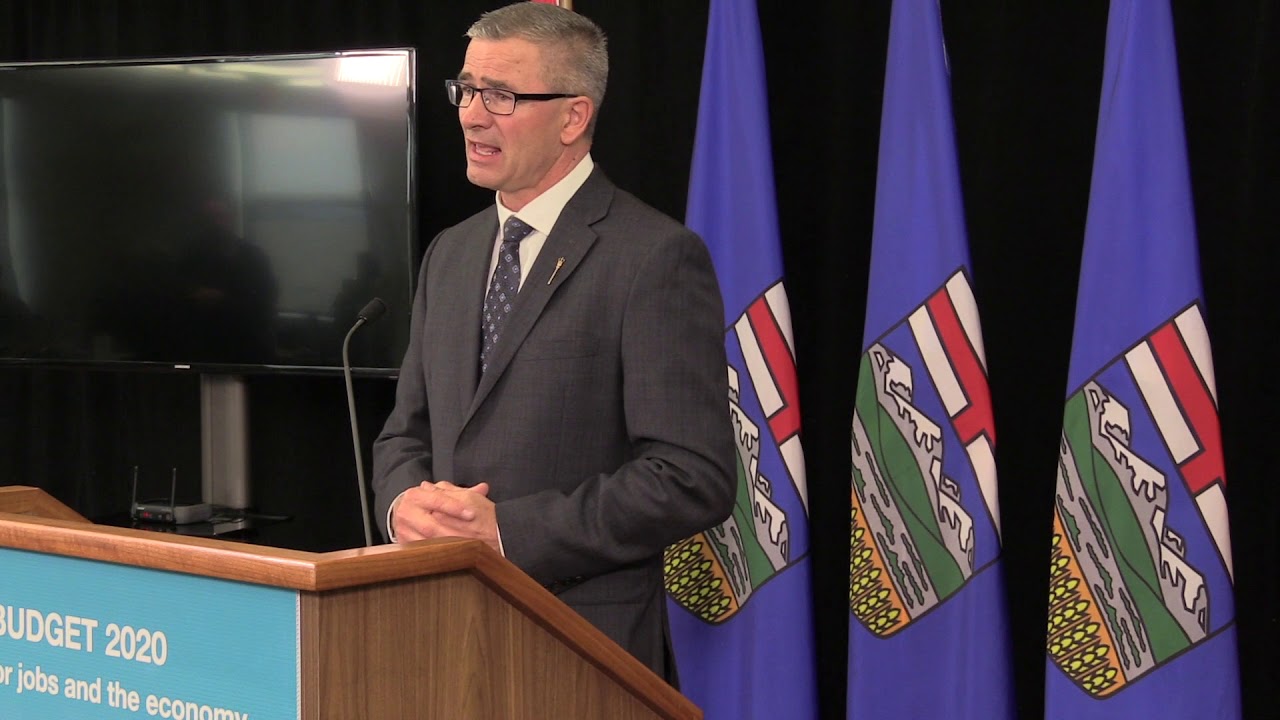 Alberta Finance Minister reviews the 2020 Budget