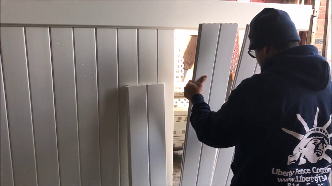 Assembling Infinity Solid PVC Vinyl Privacy Fencing