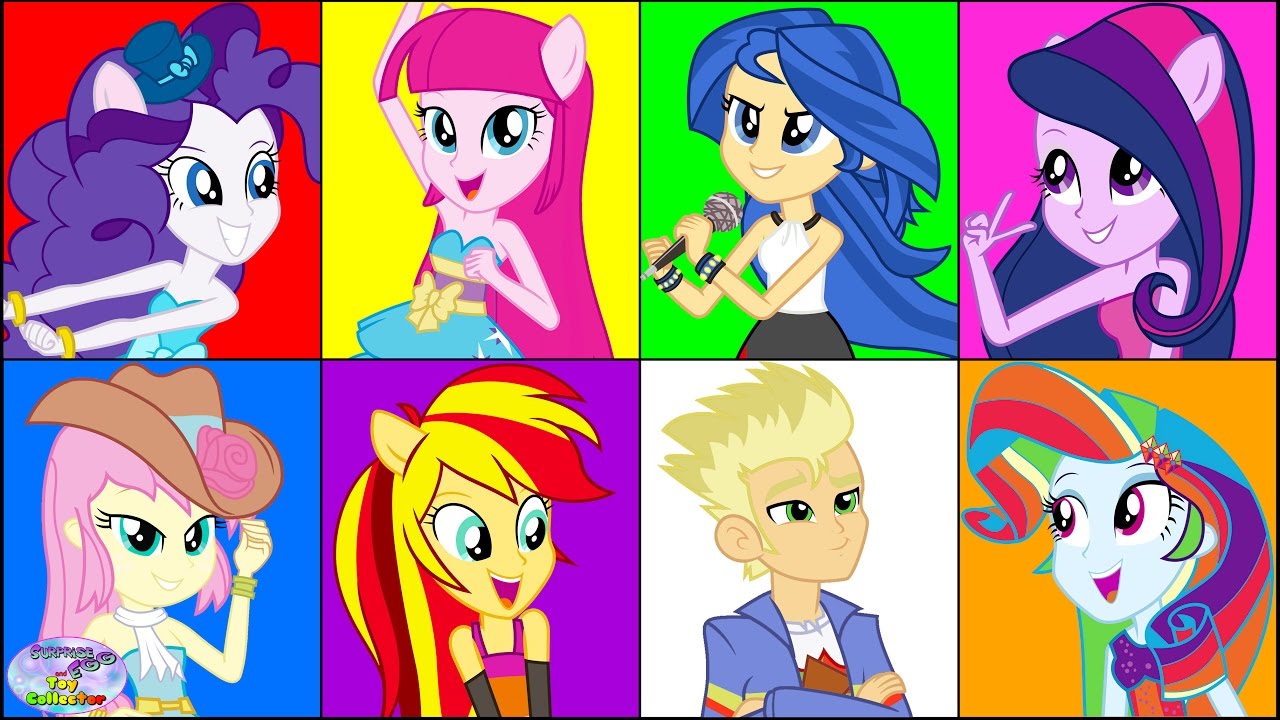 My Little Pony Transforms Mane 6 7 Equestria Girls Color Swap Surprise Egg and Toy Collector SETC