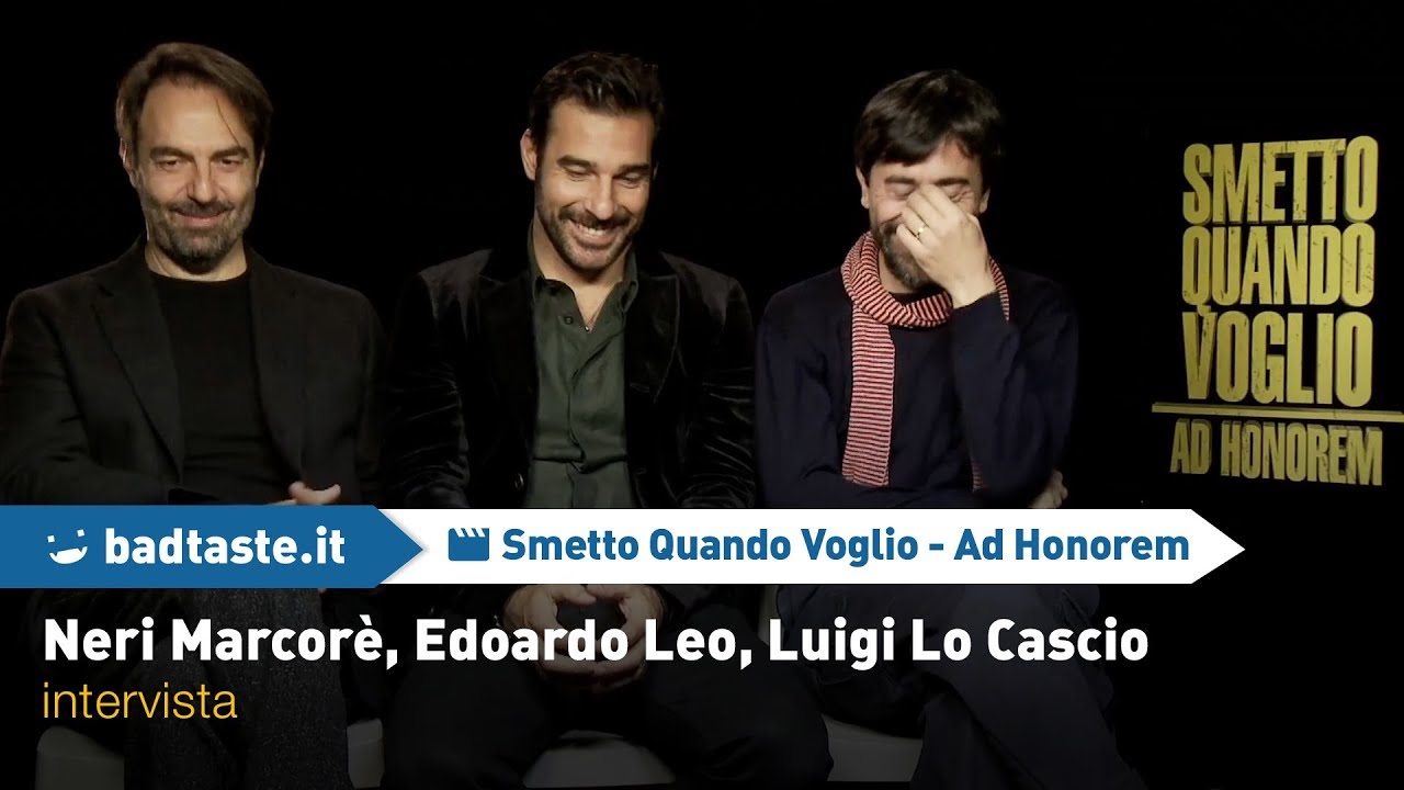 Smetto Quando Voglio - Ad Honorem: intervista a Neri Marcorè, Edoardo Leo, Luigi Lo Cascio