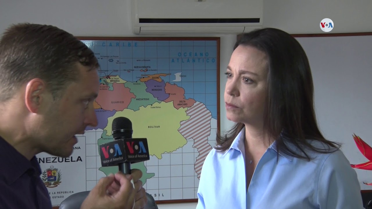 Machado pide una “intervención” en Venezuela