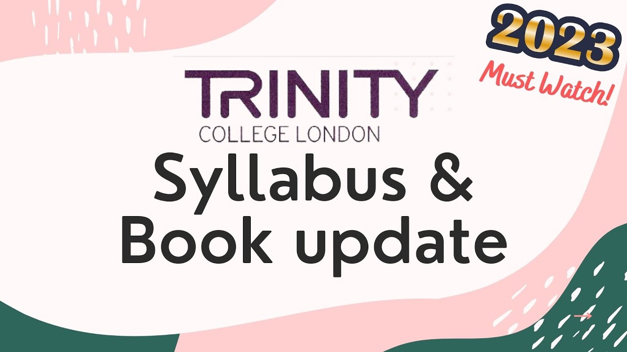 LATEST Trinity Music Exam Syllabus & Books Major Update 2023!