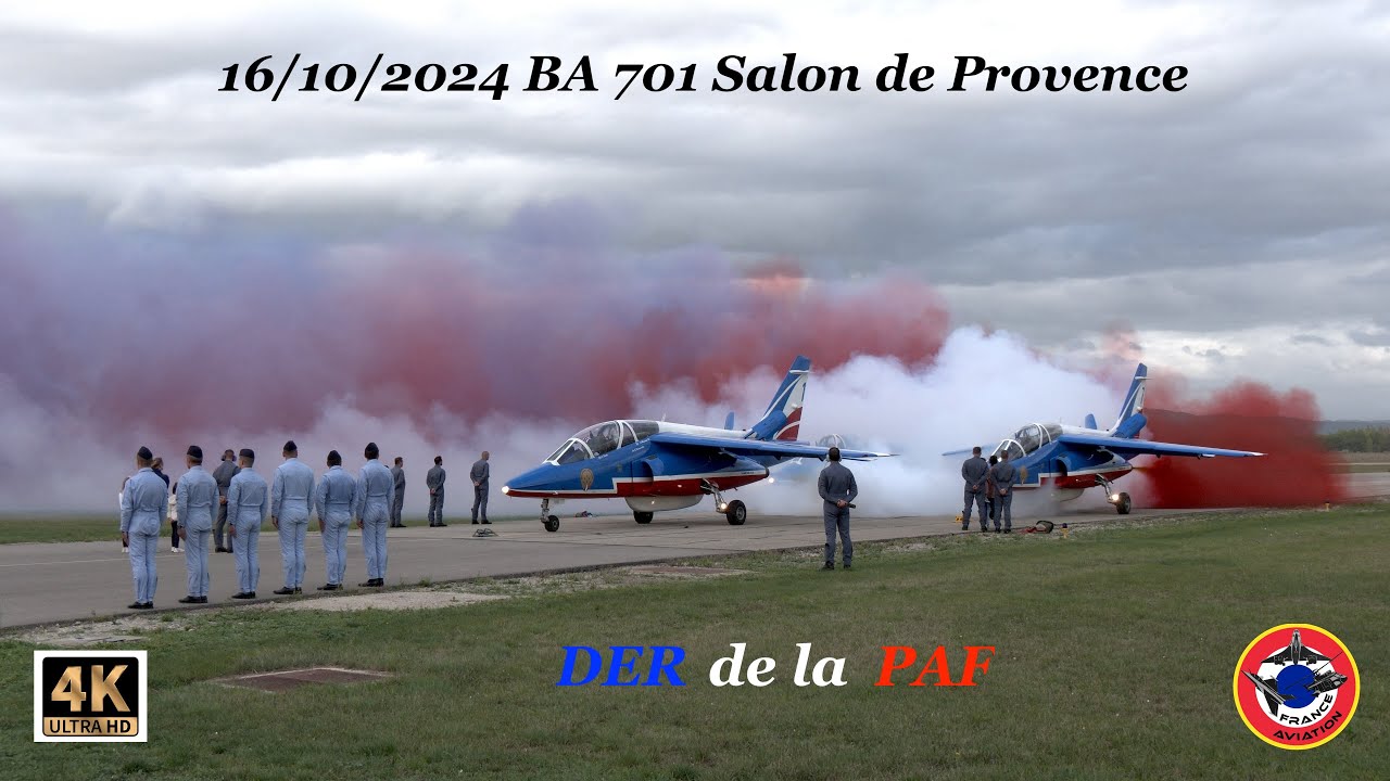 DER DE LA PATROUILLE DE FRANCE 16 Oct 2024 BA 701 SALON DE PROVENCE