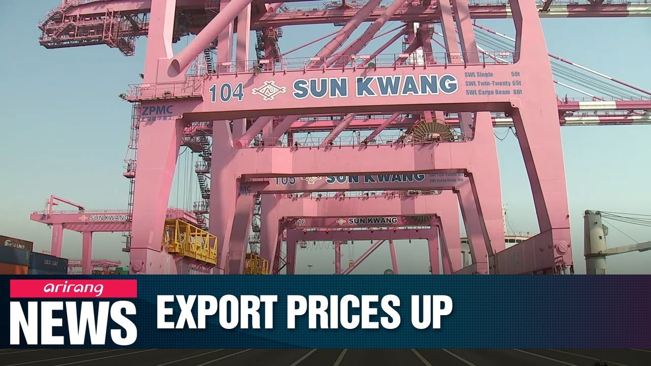 S. Korea's export prices rise for third consecutive month in April