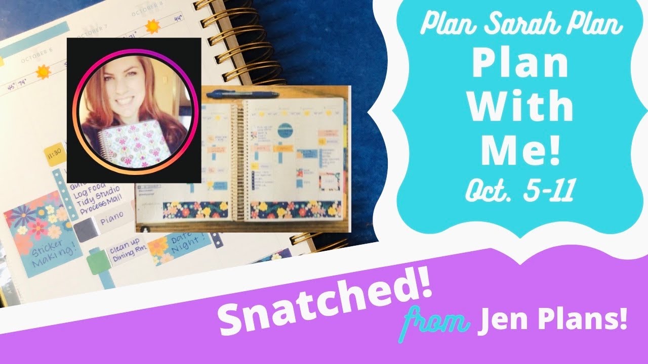 I Snatched Jen Plans’ Sticker Spread! | Plan With Me! | MäksēLife Planner | Oct. 5-11