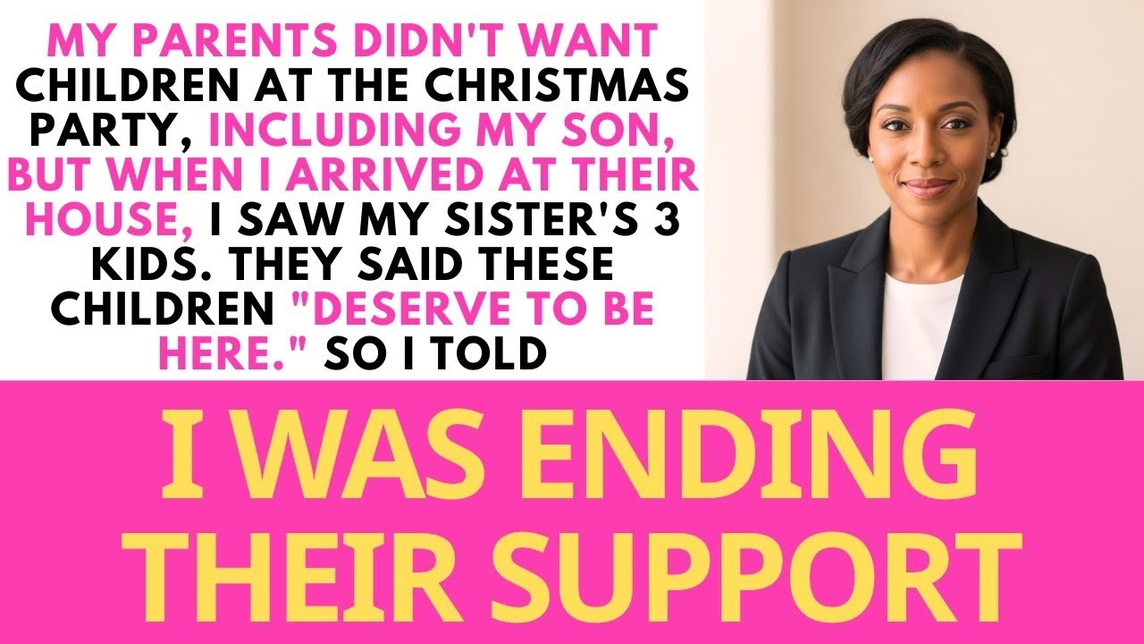 My Parents Didn't Want Children At The Christmas Party, Including My Son, But When I Arrived At...